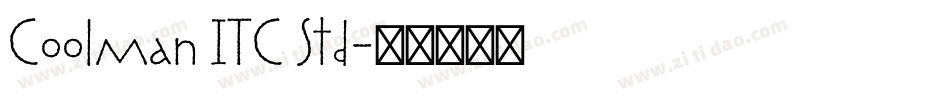 Coolman ITC Std字体转换
